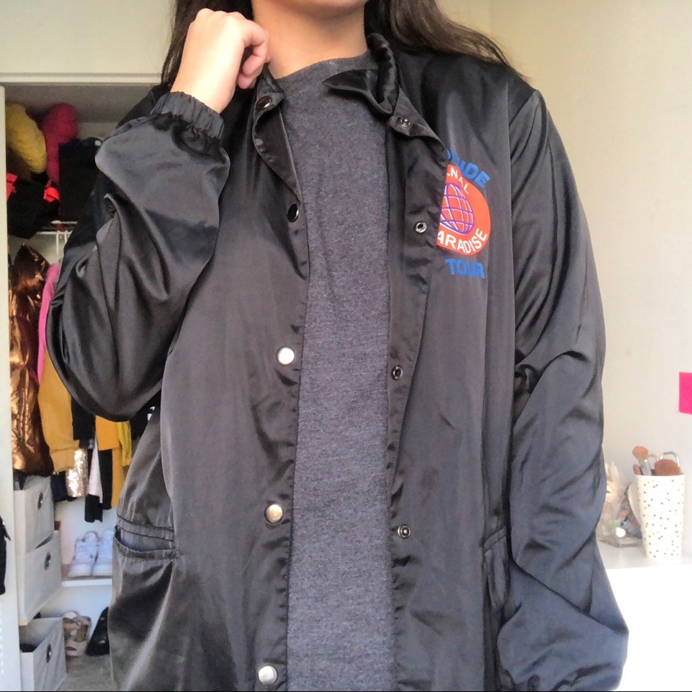 black silk jacket